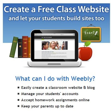 Create Free Classroom Websites and Student Blogs With Weebly for Education