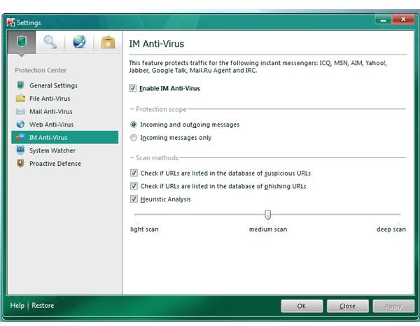 Kaspersky Antivirus 2011 for WIndows 7