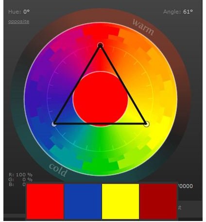 Learning How to Use Triadic Color Schemes Effectively