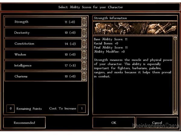 Neverwinter Nights Guide: Attribute Allocation