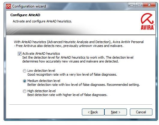 Heuristic Detection Configuration