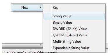 Adding New String Value in the Registry