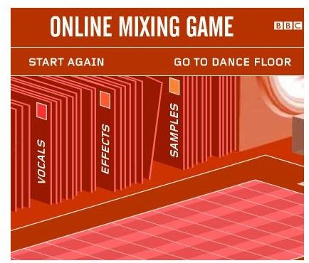 Elementary Music Games: Fat Boy Slim BBC Mixing Game