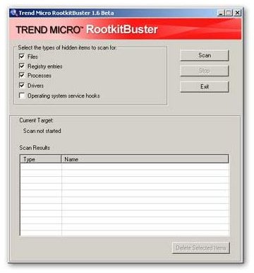 TrendMicro Rootkit Buster