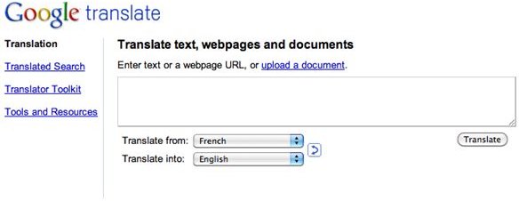 Understanding Google Translation Tools