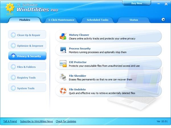 Features of WinUtilities Pro