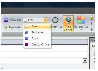 Using Microsoft Outlook's Calendar Application