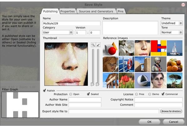 Saving and Publishing a Style