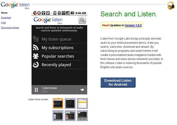 Learn the Basics of using Google Listen - ARCHIVED