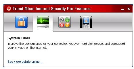 Figure 4 - Trend Micro Internet Security Pro 2010 - Pro Features