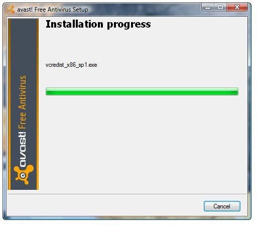 Visual C++ 2008 SP1 installed by Avast! 5