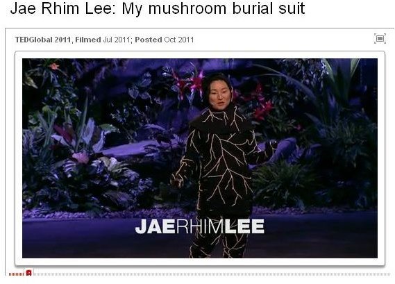 Screenshot TED Talk fro Jae Rhim Lee