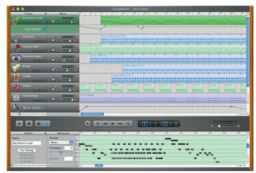 garageband show automation