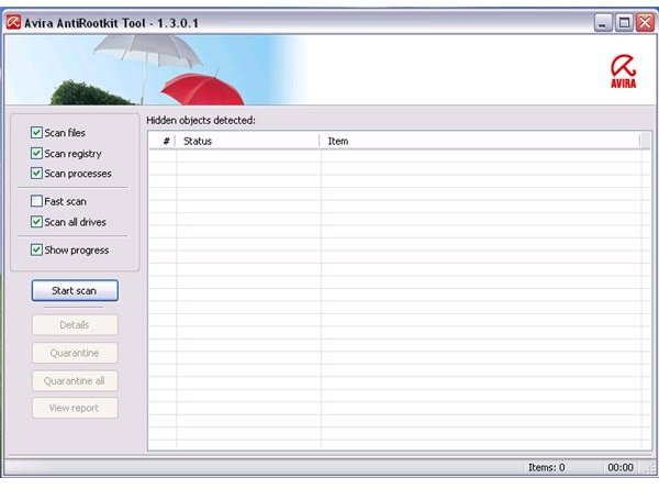 Review of Avira Anti-Rootkit v1.3.0.1