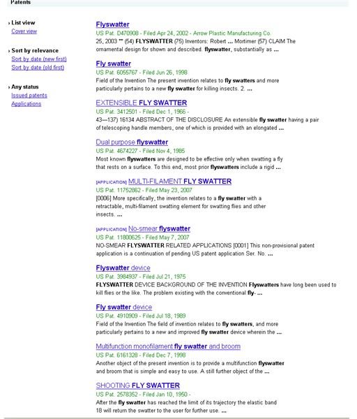Google Patent Search Engine