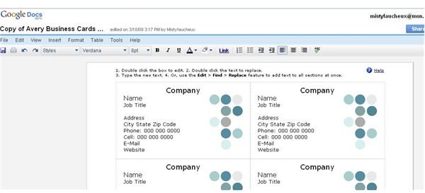 Use Google Docs To Create Labels