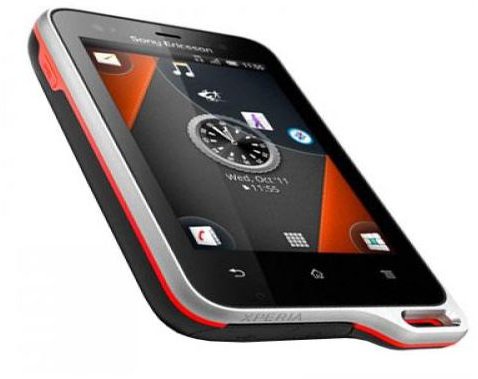 Sony Ericsson Xperia Active front and side