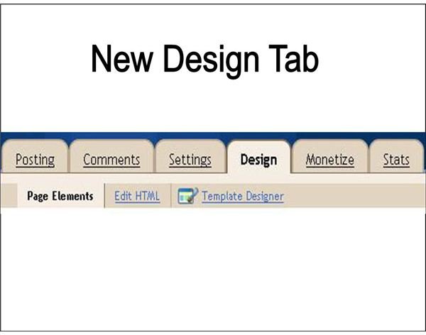 Blogger New Design Tab