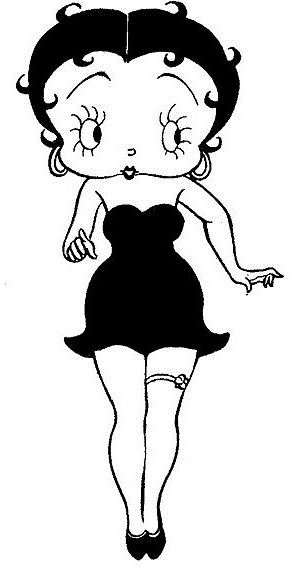Betty Boop Coloring Sheets: Resources for DTP Projects