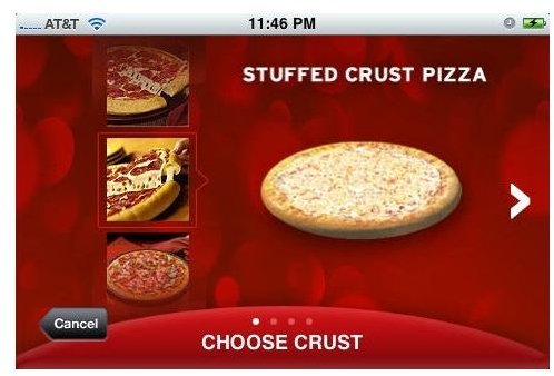 Pizza Hut App&rsquo;s Choose Crust