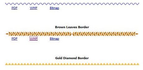 Brown Leaves Border