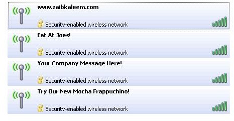 SSID Advertising