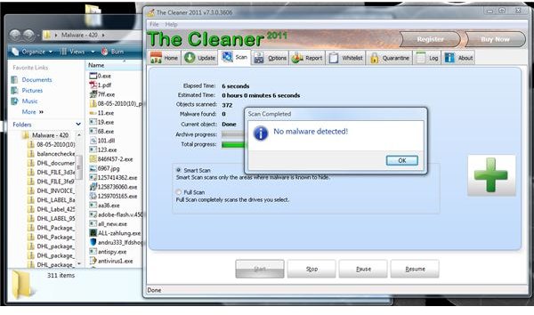 The Cleaner 2011: Undetected Malware Samples