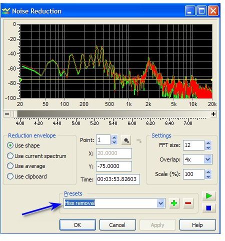 GoldWave - Noise Removal