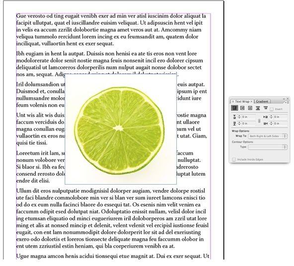Dealing with Text Wrap in InDesign