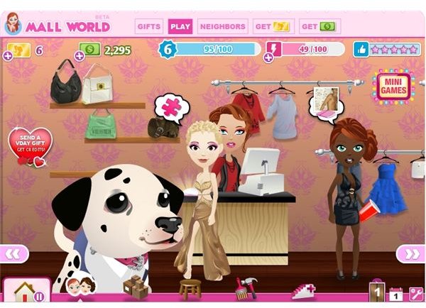 adopt a puppy Mall World game