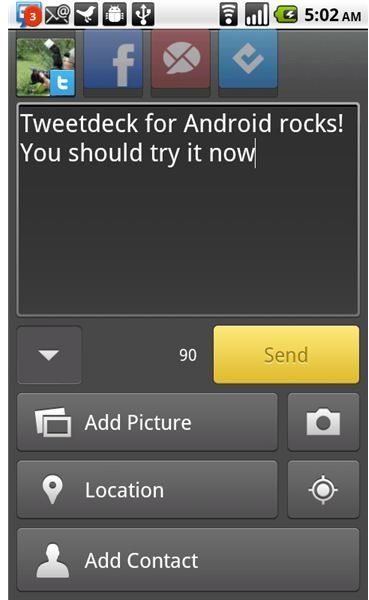 Tweetdeck for Android Screenshot 1