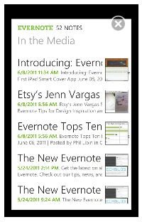 Evernote for Windows Phone