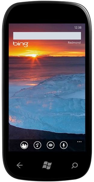 Bing as seen on Windows Phone Mango
