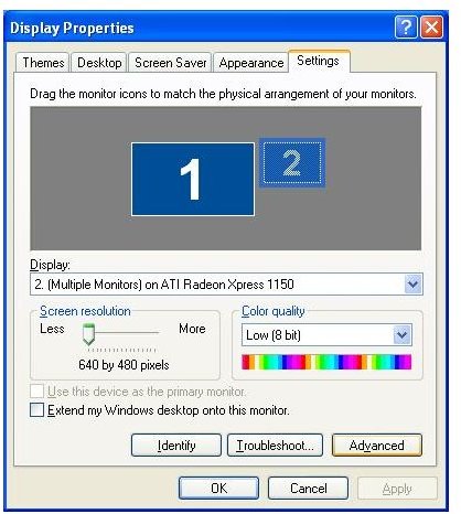 Alter Display options in order to output your laptop display to your TV