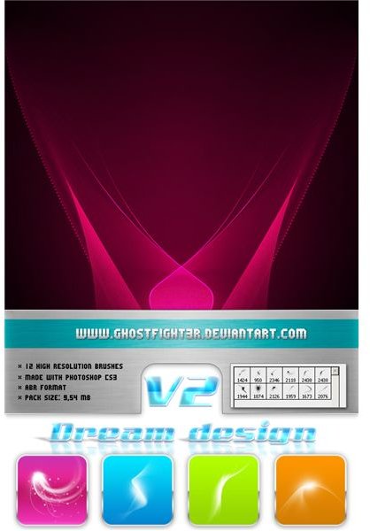 Dream design V2 PS brushes by GhostFight3r
