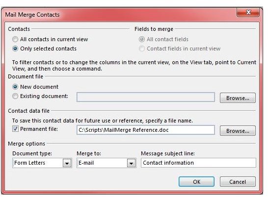 Use Mail Merge in Outlook 2013 to Send Out Email Form Letters