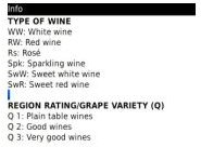 Wine Profiles BlackBerry App