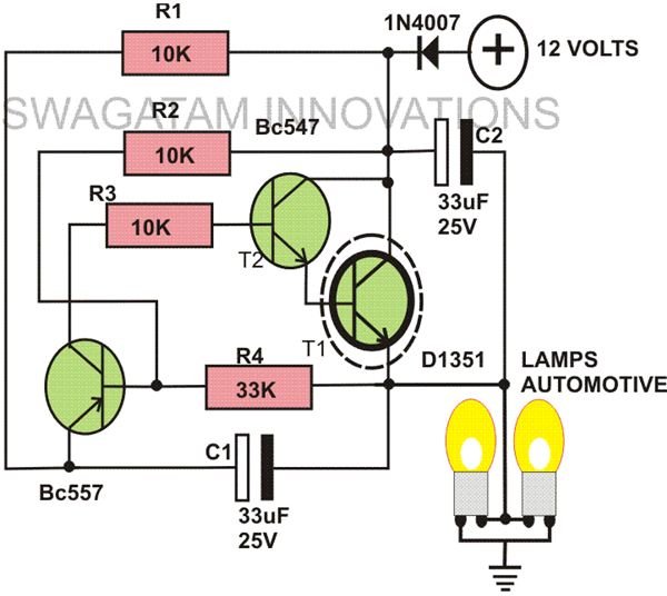 How to Build a Heavy Duty 12 Volt Flasher Unit? Detailed Description