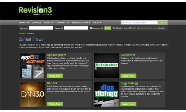 Revision 3 Internet TV