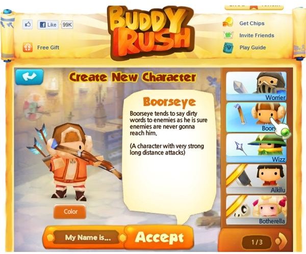 Buddy Rush Facebook Game Review