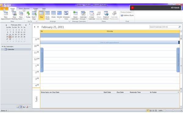 using outlook calendar for task management