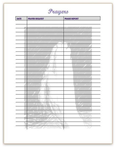 Prayer Journal Template