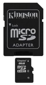 MicroSDHC 8GB - Professional Kingston