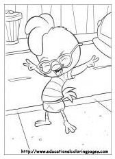 Chicken Little Coloring Page (From Educational Coloring Pages)