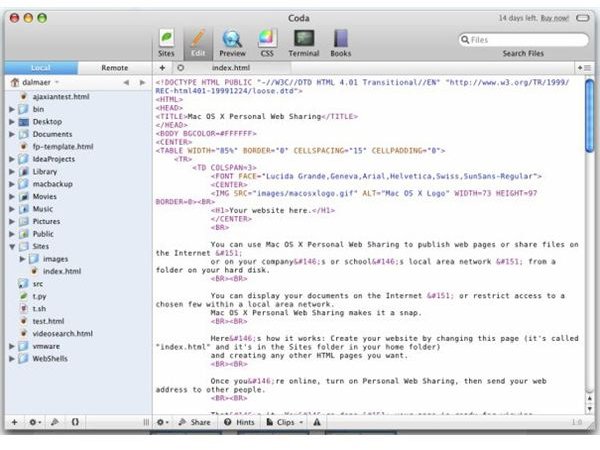 coda for mac screenshots