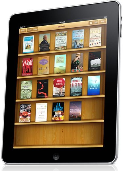 iPad product image- iPad iBooks shelf