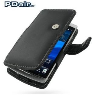 PDair Sony Ericsson XPERIA Arc Leather Book Case