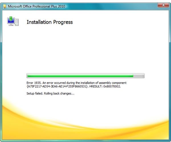 How to Fix Error 1935 When Installing Office 2010