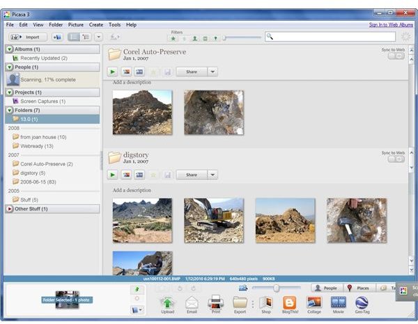 Picasa photo viewer не работает