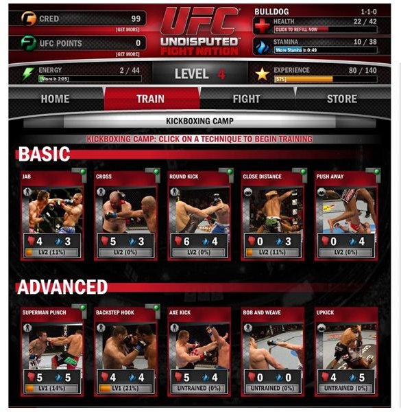 UFC Undisputed Fight Nation UFC Video Games on Facebook